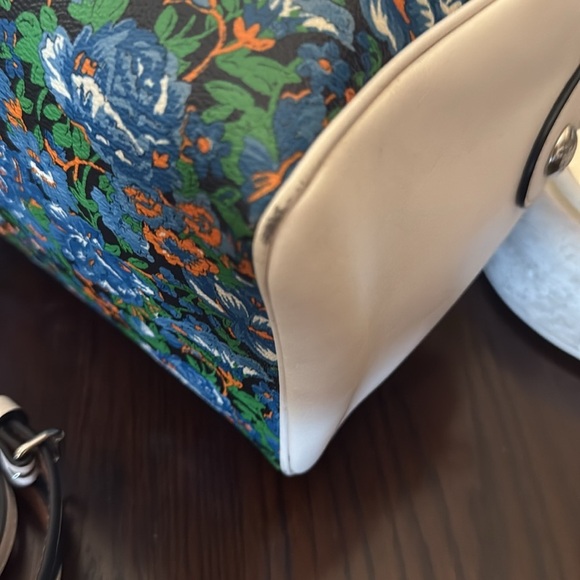 COACH Hand-painted Floral Crossbody Satchel - Picture 4 of 5